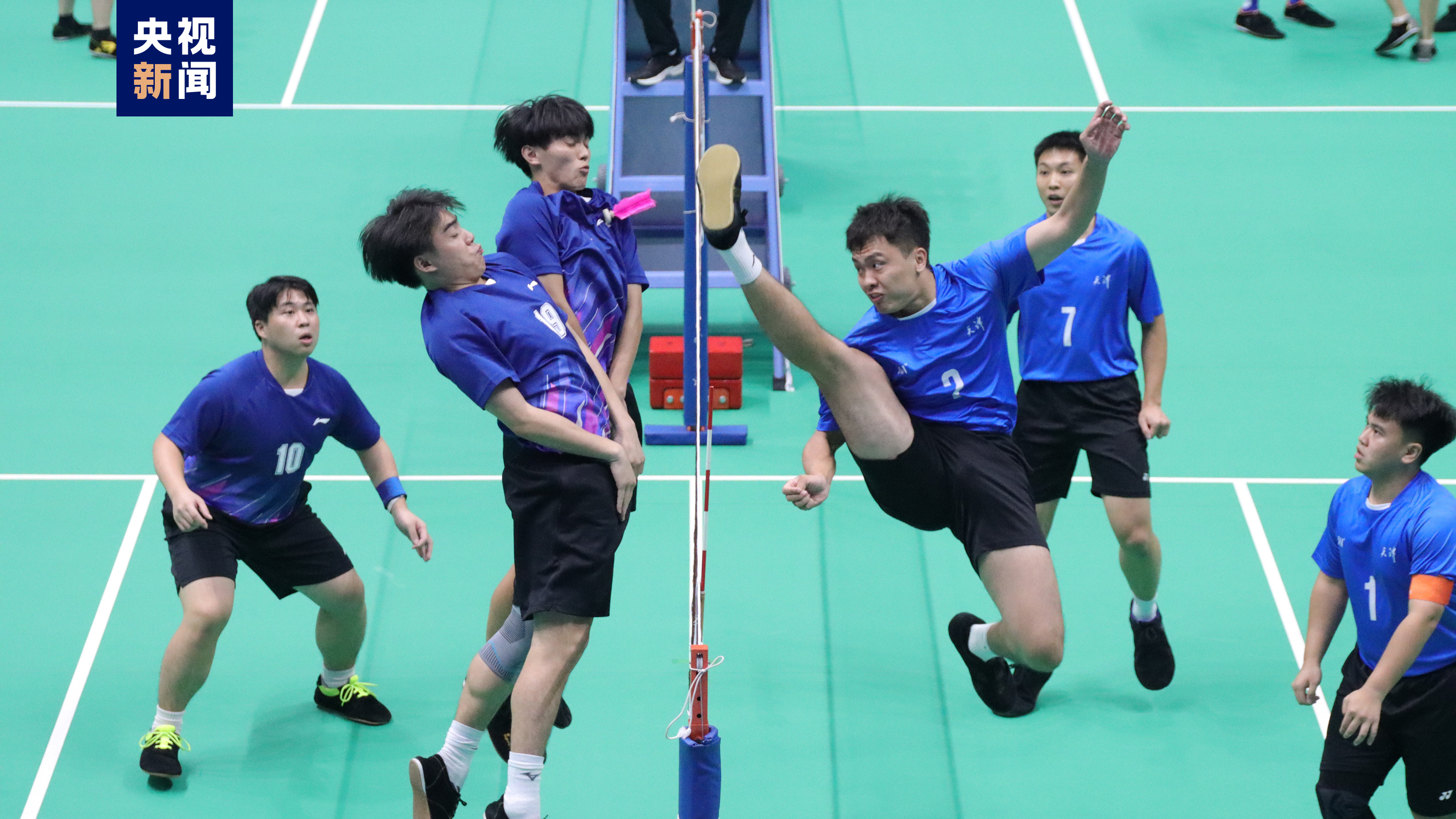 广西广东包揽毽球三人赛金银牌 学青会赛事圆满