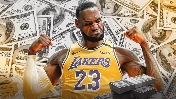 勒布朗·詹姆斯生涯薪资缩水近半 实际到手仅2
